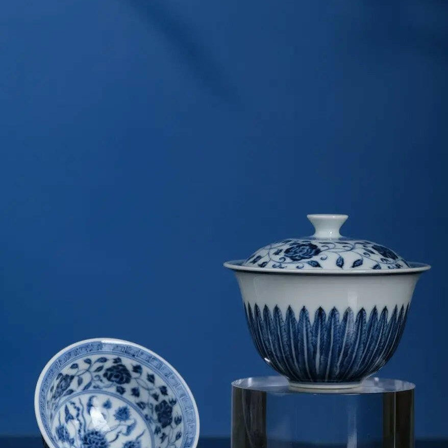 Lian Ban - Jing De Zhen Porcelain Gaiwan - zycs_China - tea - teapot