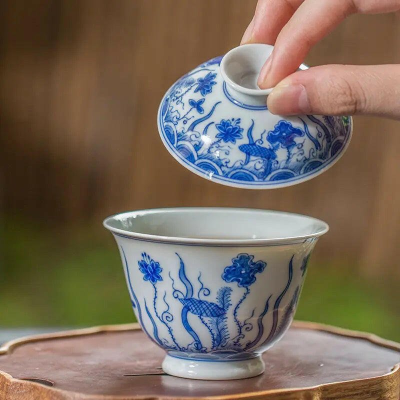 Lian Chi - Jing De Zhen Porcelain Gaiwan - zycs_China - tea - teapot