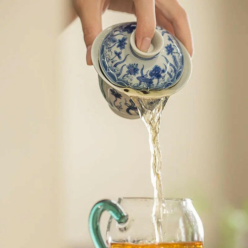 Lian Chi - Jing De Zhen Porcelain Gaiwan - zycs_China - tea - teapot
