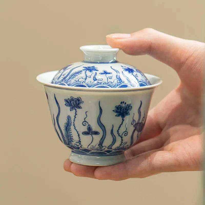 Lian Chi - Jing De Zhen Porcelain Gaiwan - zycs_China - tea - teapot