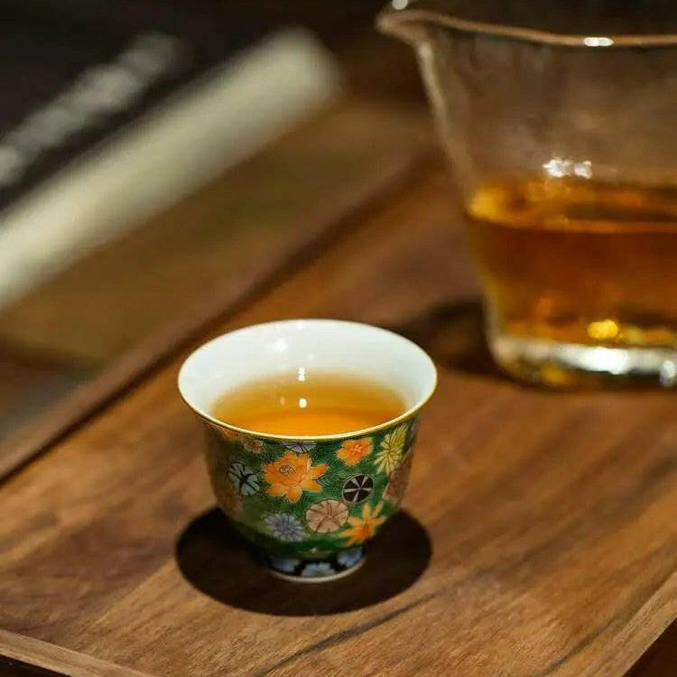 Lv Di Tuan Hua - Jing De Zhen Porcelain Teacup - zycs_China - tea - teapot