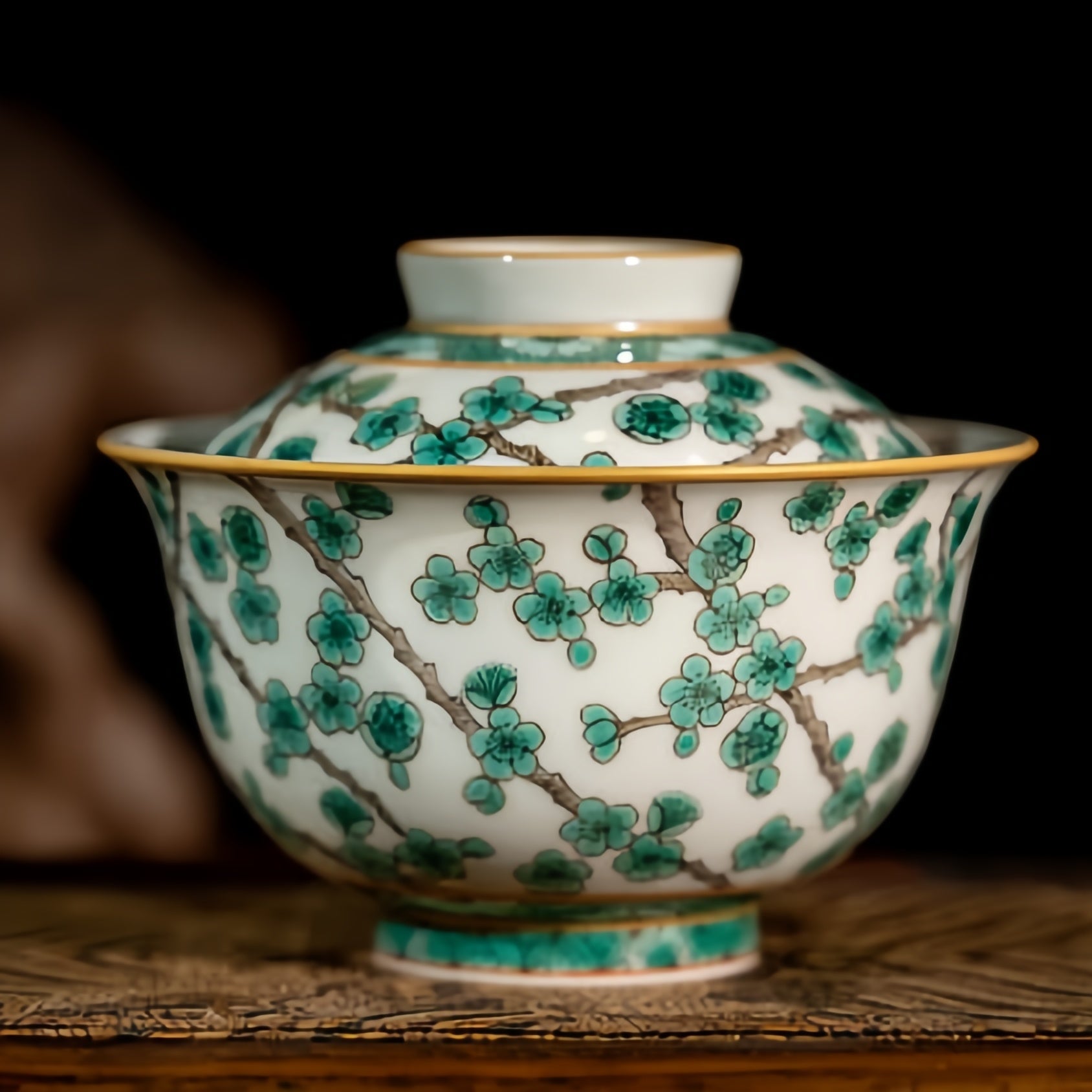 Lv Mei 180cc - Jing De Zhen Porcelain Gaiwan - zycs_China