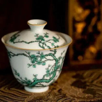 Lv Mei Hua - Jing De Zhen Porcelain Gaiwan - zycs_China - tea - teapot