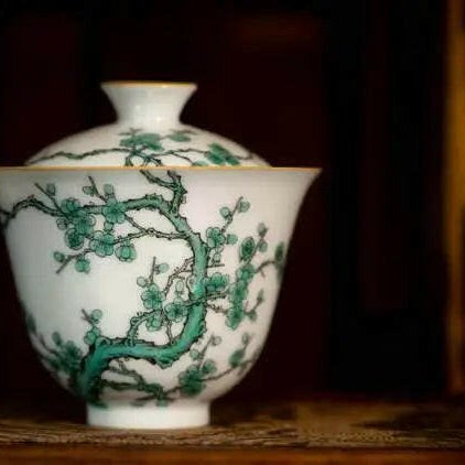 Lv Mei Hua - Jing De Zhen Porcelain Gaiwan - zycs_China - tea - teapot