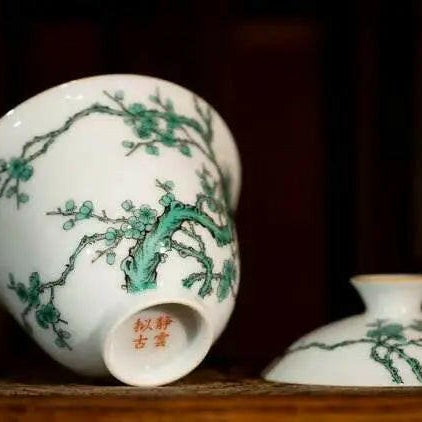 Lv Mei Hua - Jing De Zhen Porcelain Gaiwan - zycs_China - tea - teapot