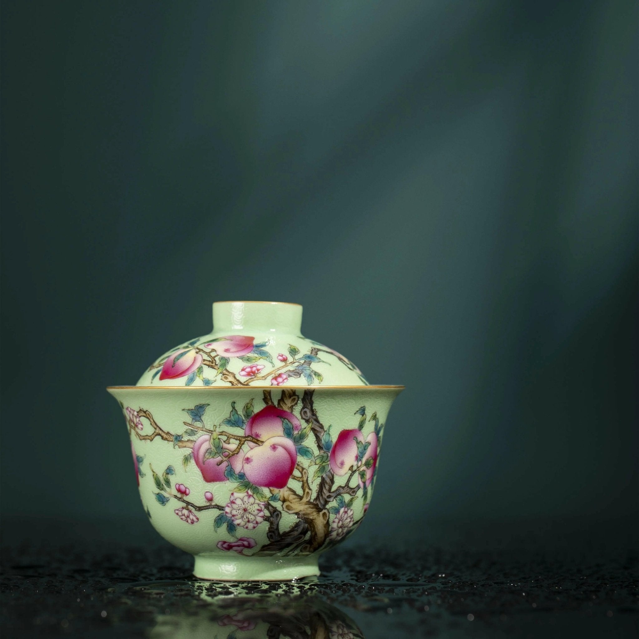 Pa Hua Jiu Tao - Jing De Zhen Porcelain Gaiwan - zycs_China - tea - teapot