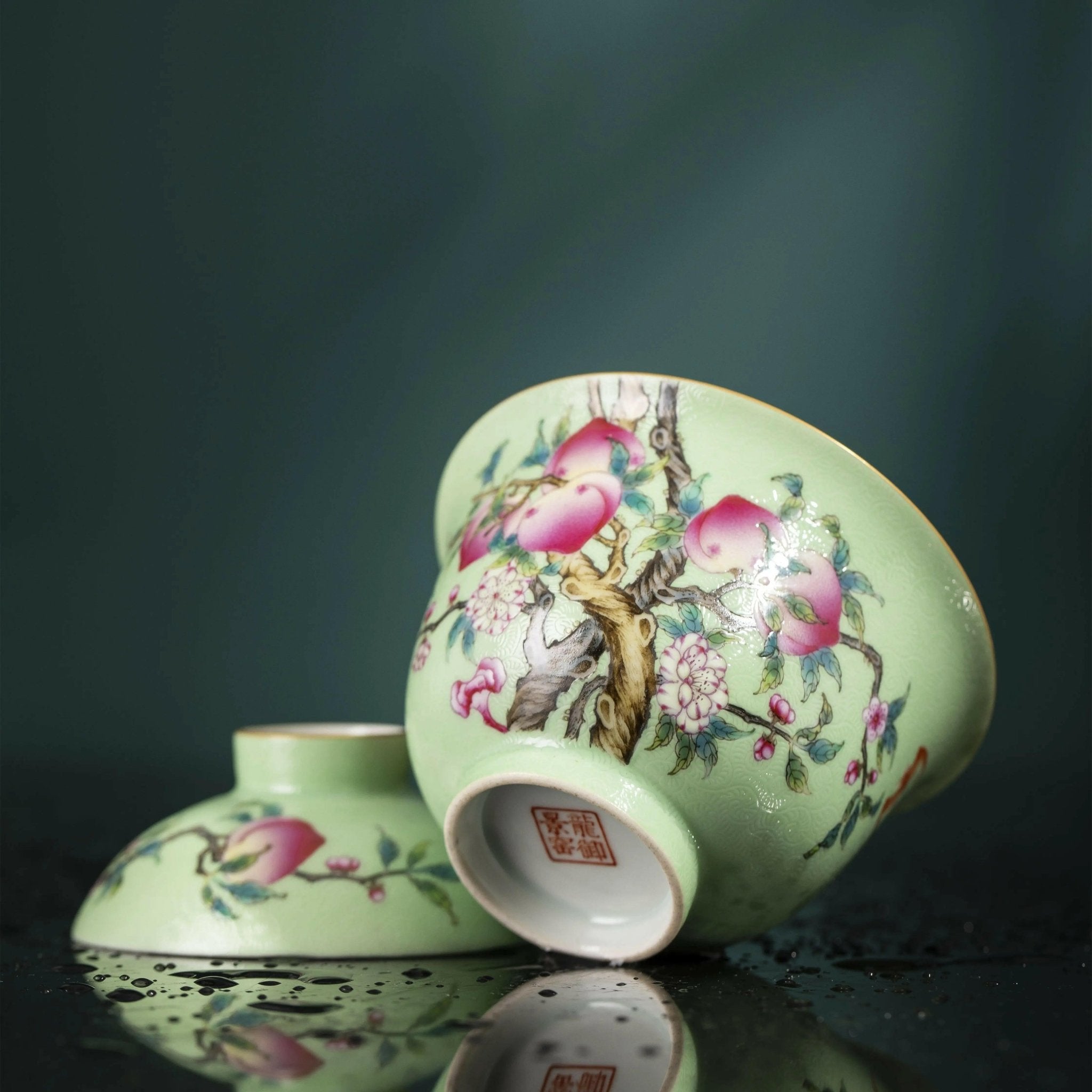 Pa Hua Jiu Tao - Jing De Zhen Porcelain Gaiwan - zycs_China - tea - teapot