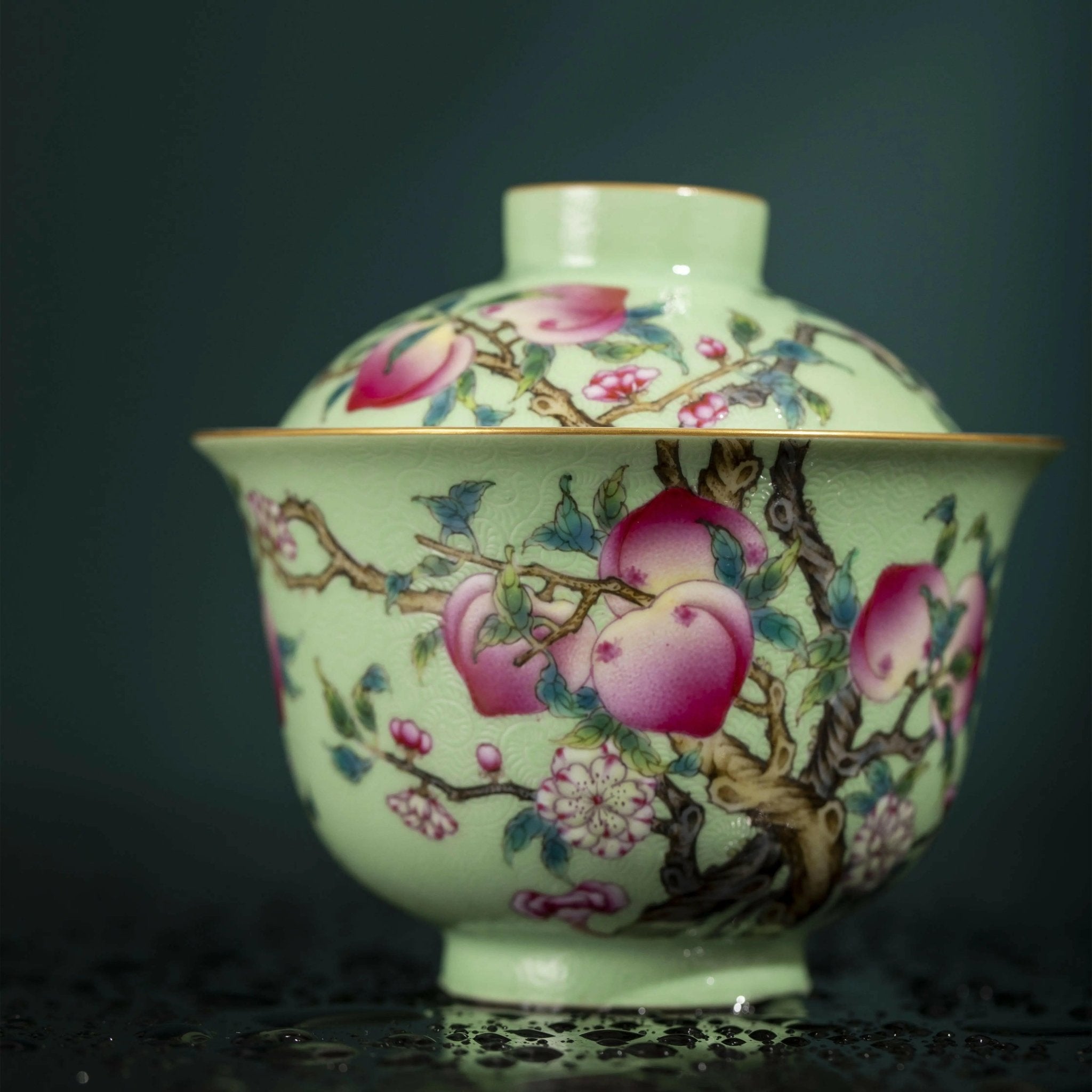 Pa Hua Jiu Tao - Jing De Zhen Porcelain Gaiwan - zycs_China - tea - teapot