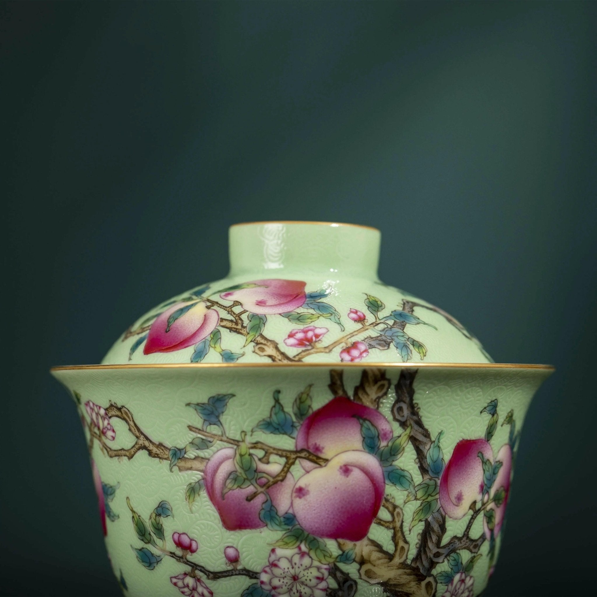 Pa Hua Jiu Tao - Jing De Zhen Porcelain Gaiwan - zycs_China - tea - teapot