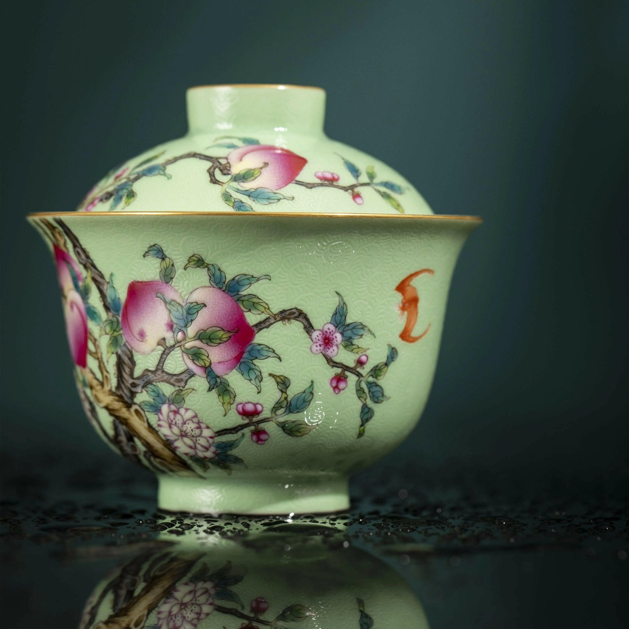 Pa Hua Jiu Tao - Jing De Zhen Porcelain Gaiwan - zycs_China - tea - teapot
