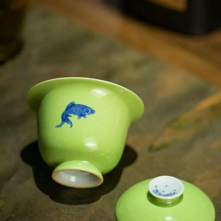 Qing Hua Yu Zhi Le - Jing De Zhen Porcelain Gaiwan - zycs_China - tea - teapot