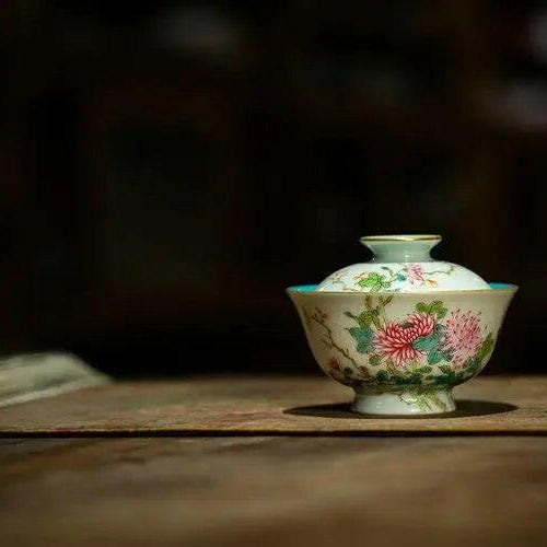 Qiu Ju - Jing De Zhen Porcelain Gaiwan - zycs_China - tea - teapot