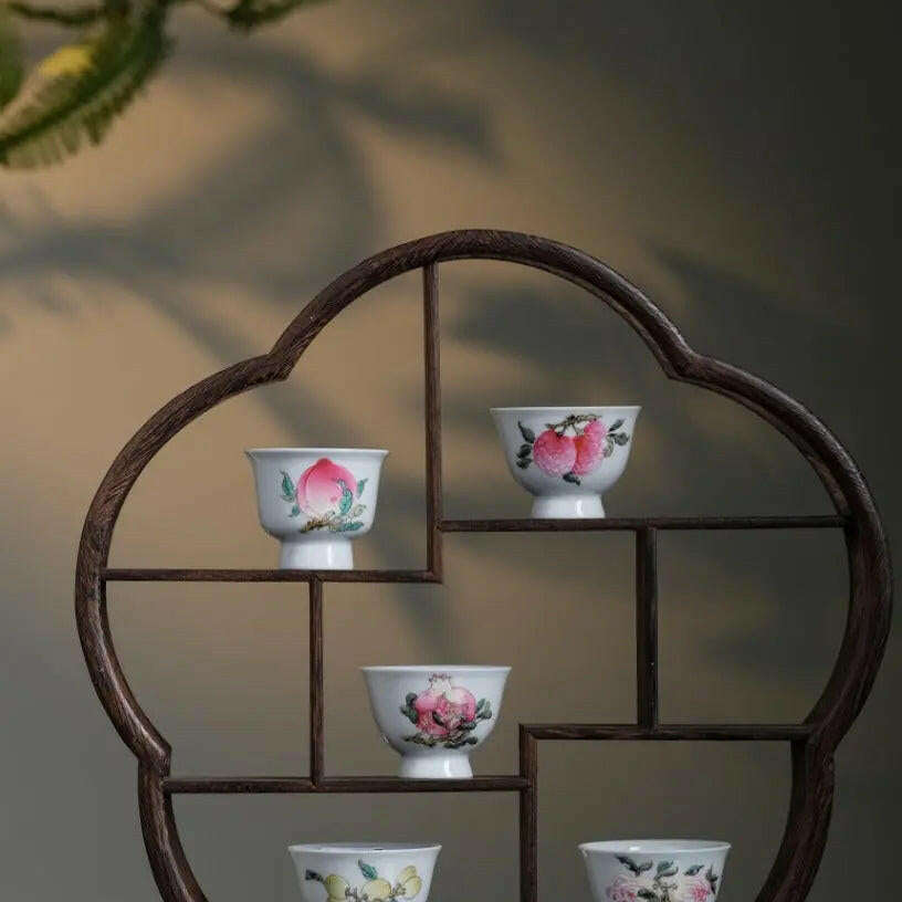San Duo Xiao Zu Bei - Jing De Zhen Porcelain Teacup - zycs_China - tea - teapot