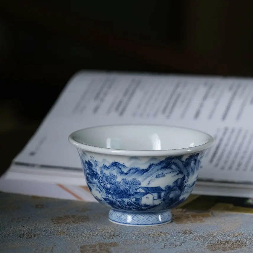 Shan Shui - Jing De Zhen Porcelain Teacup - zycs_China - tea - teapot