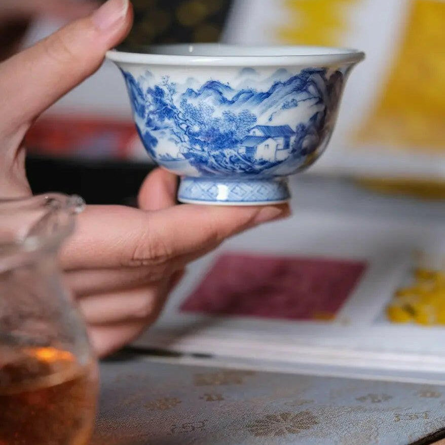 Shan Shui - Jing De Zhen Porcelain Teacup - zycs_China - tea - teapot