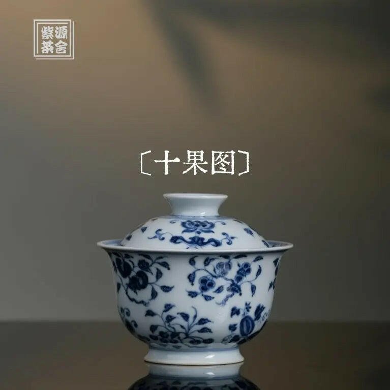 Shi Guo Tu - Jing De Zhen Porcelain Gaiwan - zycs_China - tea - teapot