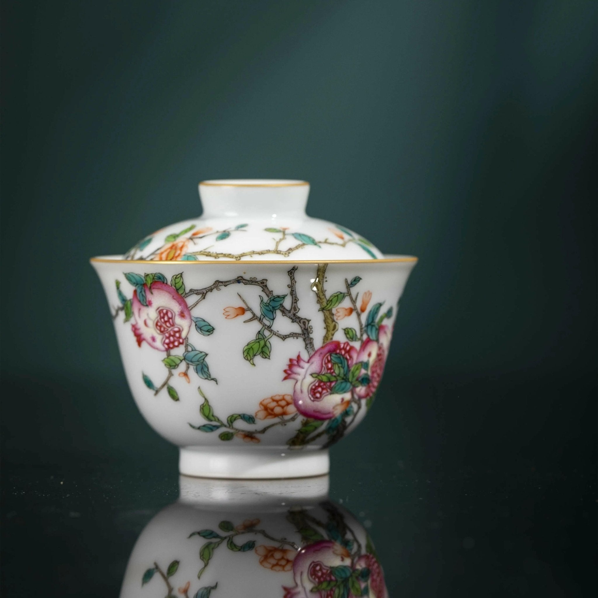 Shi Liu - Jing De Zhen Porcelain Gaiwan - zycs_China - tea - teapot