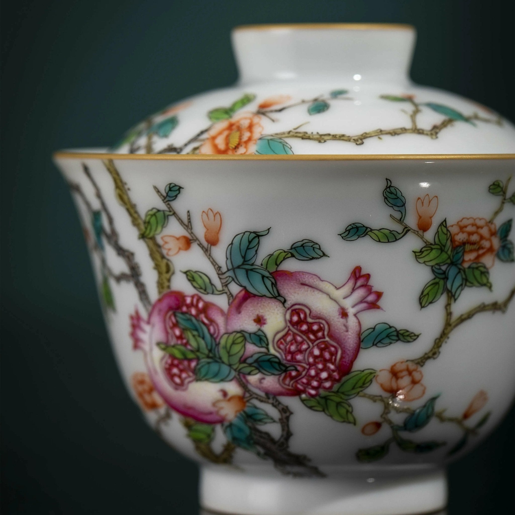 Shi Liu - Jing De Zhen Porcelain Gaiwan - zycs_China - tea - teapot