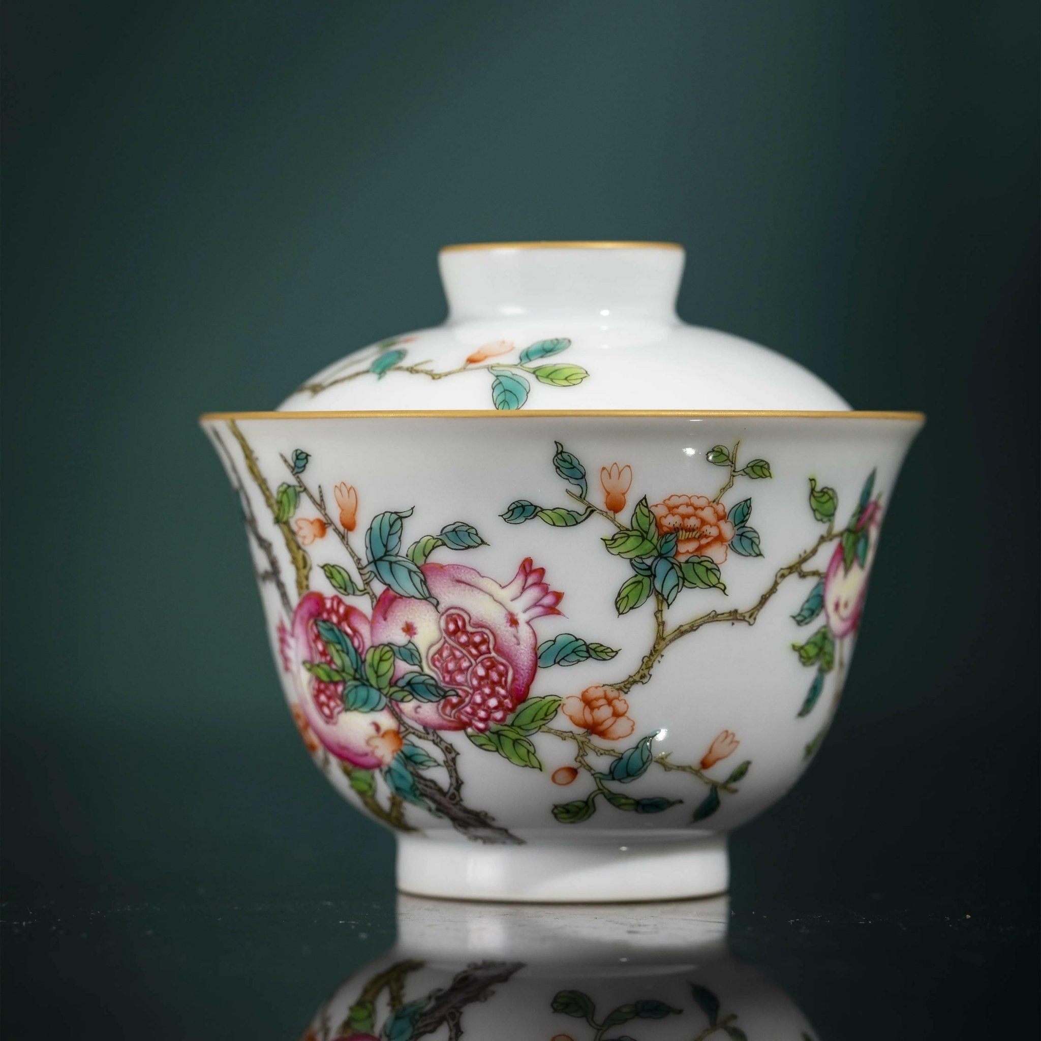 Shi Liu - Jing De Zhen Porcelain Gaiwan - zycs_China - tea - teapot