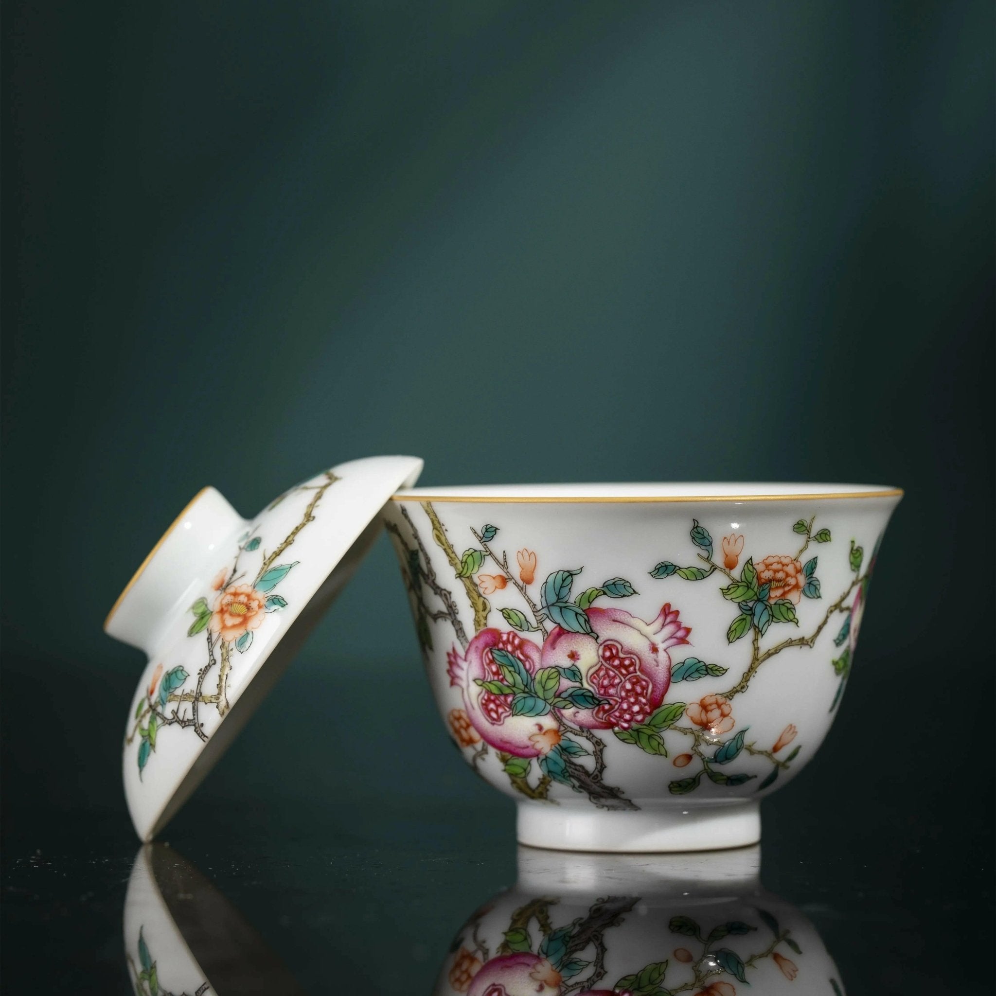 Shi Liu - Jing De Zhen Porcelain Gaiwan - zycs_China - tea - teapot