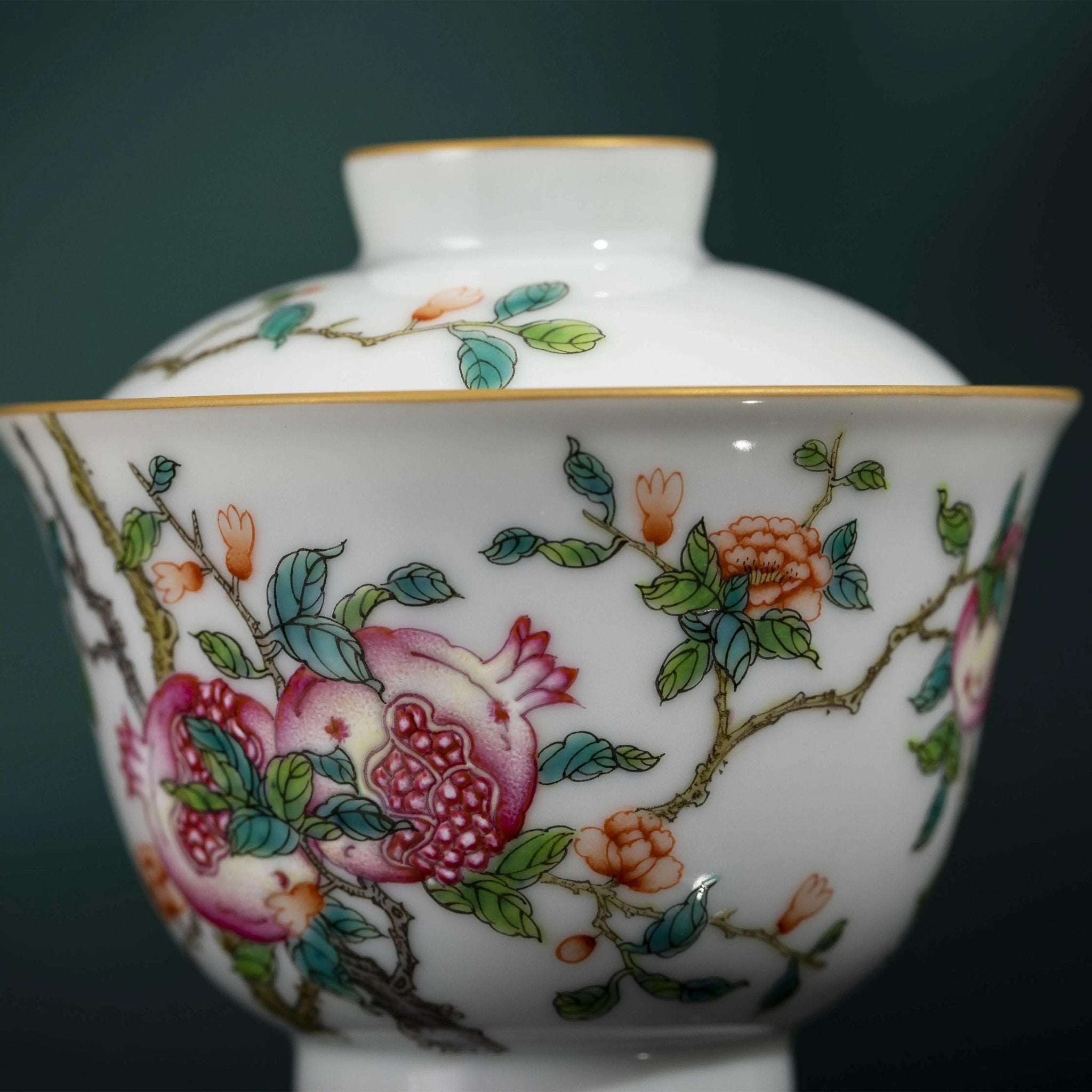 Shi Liu - Jing De Zhen Porcelain Gaiwan - zycs_China - tea - teapot