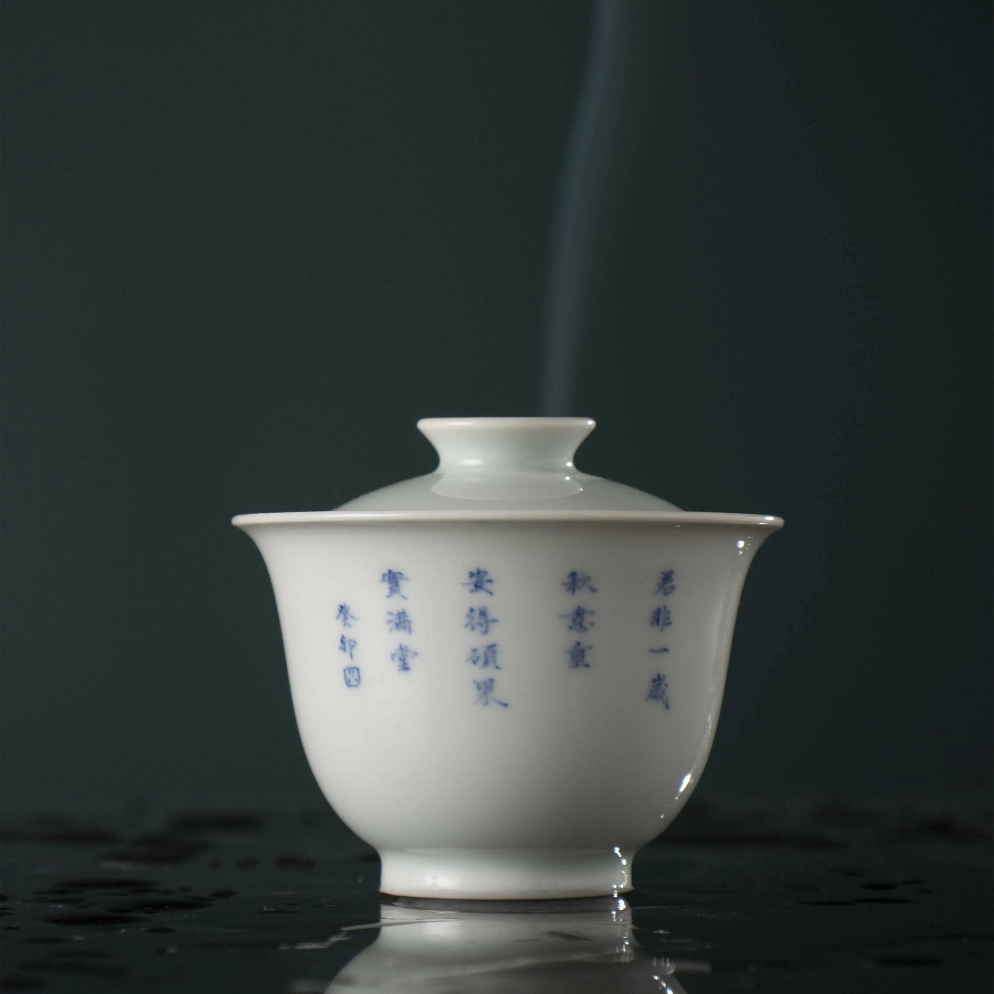 Shi Shi Ru Yi - Jing De Zhen Porcelain Gaiwan - zycs_China - tea - teapot