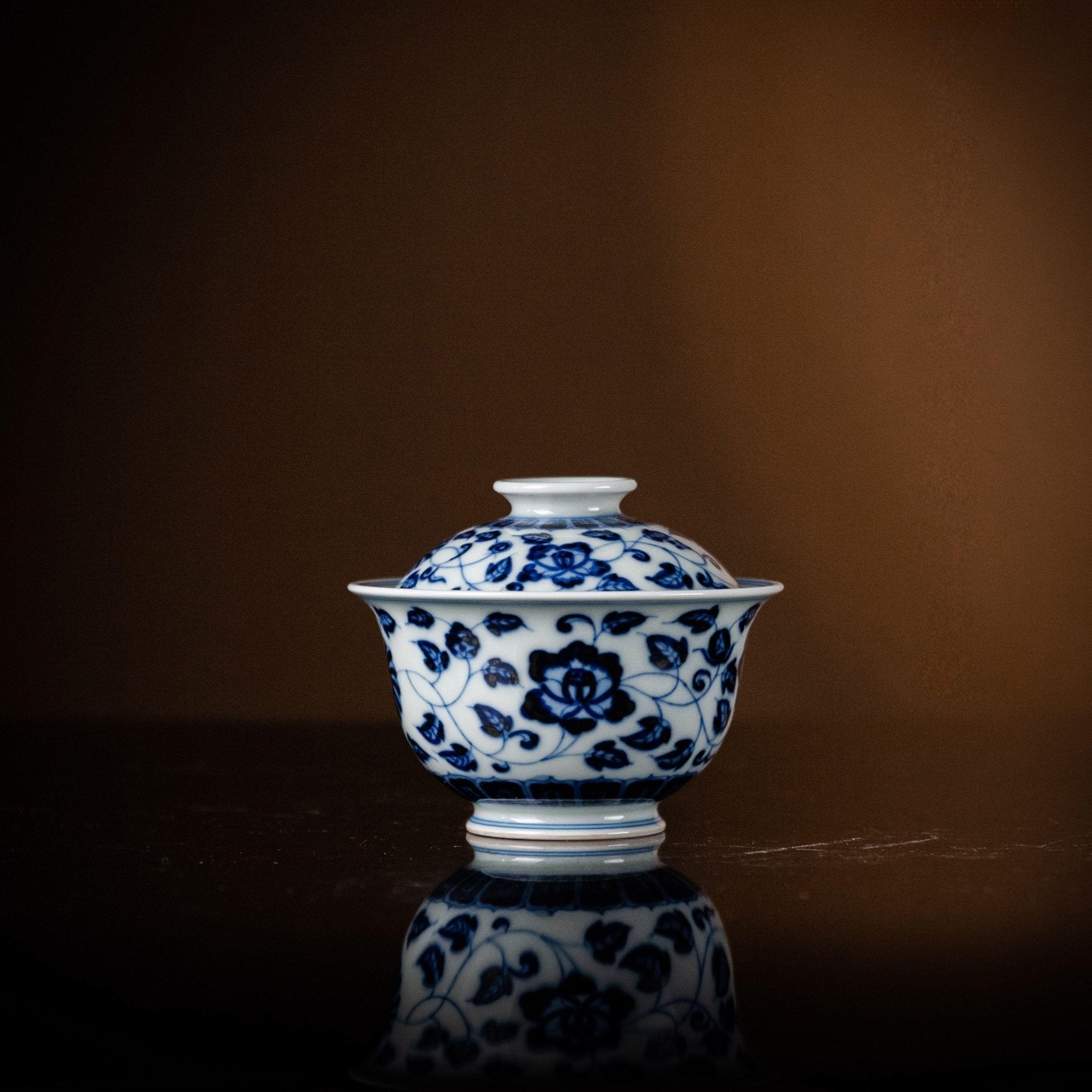 Si Ji Hua Hui 120cc - Jing De Zhen Porcelain Gaiwan zycschina