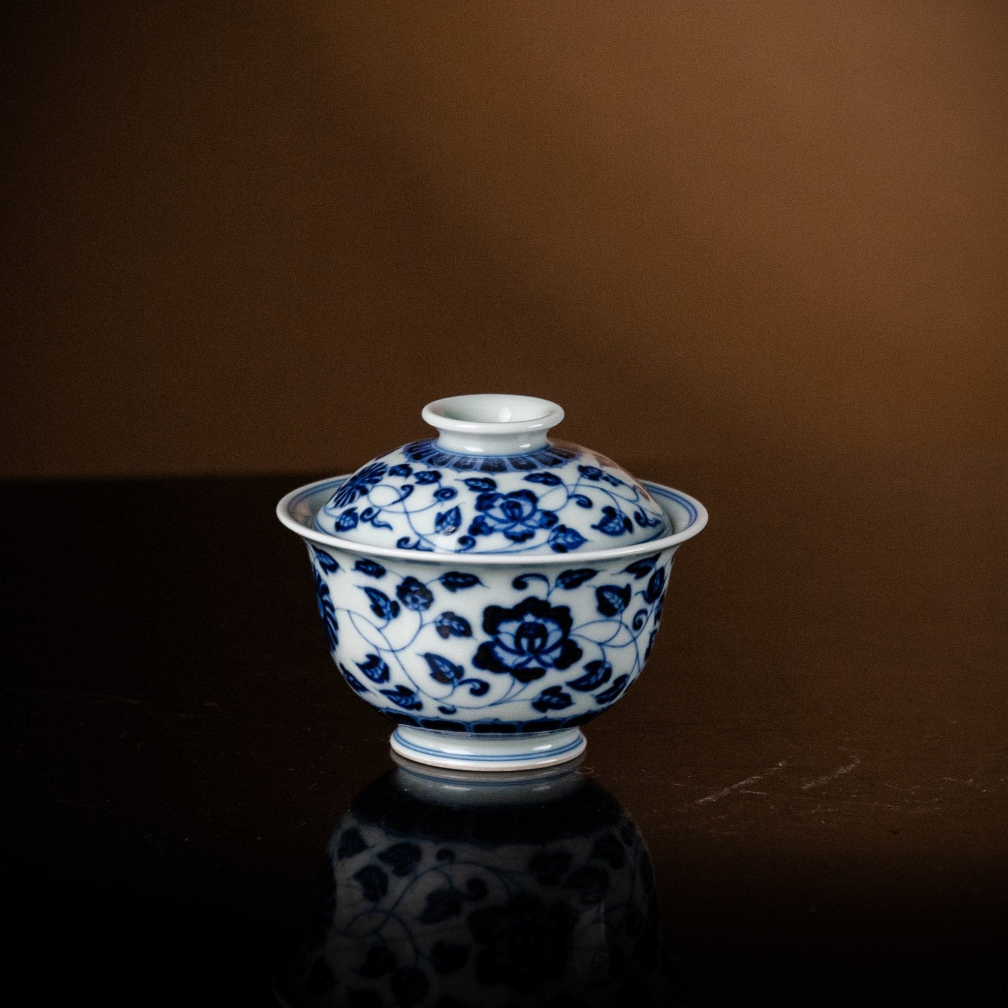 Si Ji Hua Hui 120cc - Jing De Zhen Porcelain Gaiwan zycschina