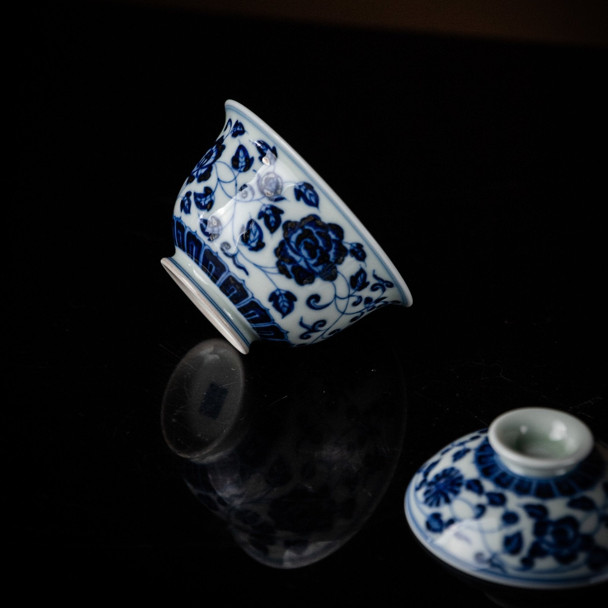 Si Ji Hua Hui 120cc - Jing De Zhen Porcelain Gaiwan zycschina