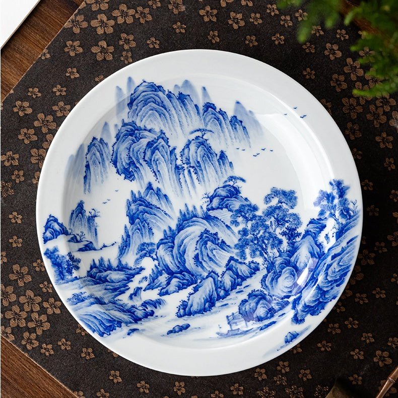 Song Hua Shan Shui 130cc - Jing De Zhen Porcelain Gaiwan - zycs_China