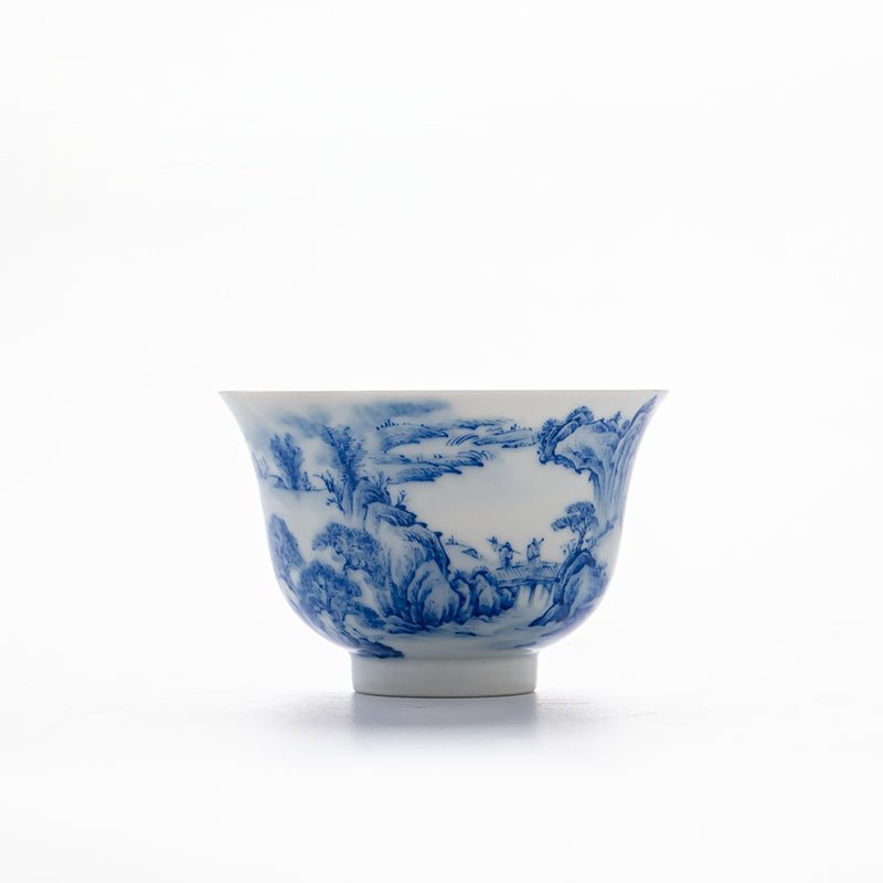 Song Hua Shan Shui 130cc - Jing De Zhen Porcelain Gaiwan - zycs_China
