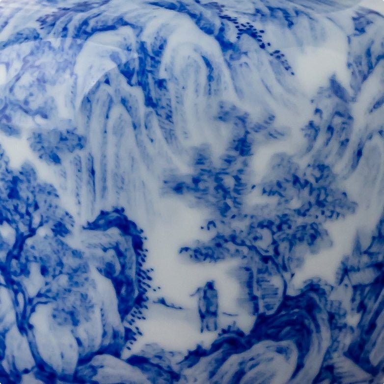 Song Hua Shan Shui 200cc - Jing De Zhen Porcelain Teapot - zycs_China