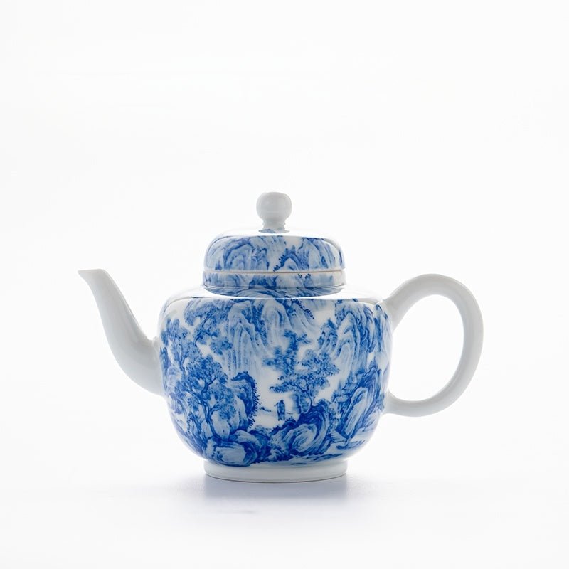 Song Hua Shan Shui 200cc - Jing De Zhen Porcelain Teapot - zycs_China