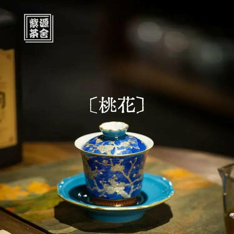 Tao Hua - Jing De Zhen Porcelain Gaiwan - zycs_China - tea - teapot