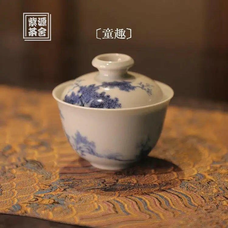 Tong Qu - Jing De Zhen Porcelain Gaiwan - zycs_China - tea - teapot