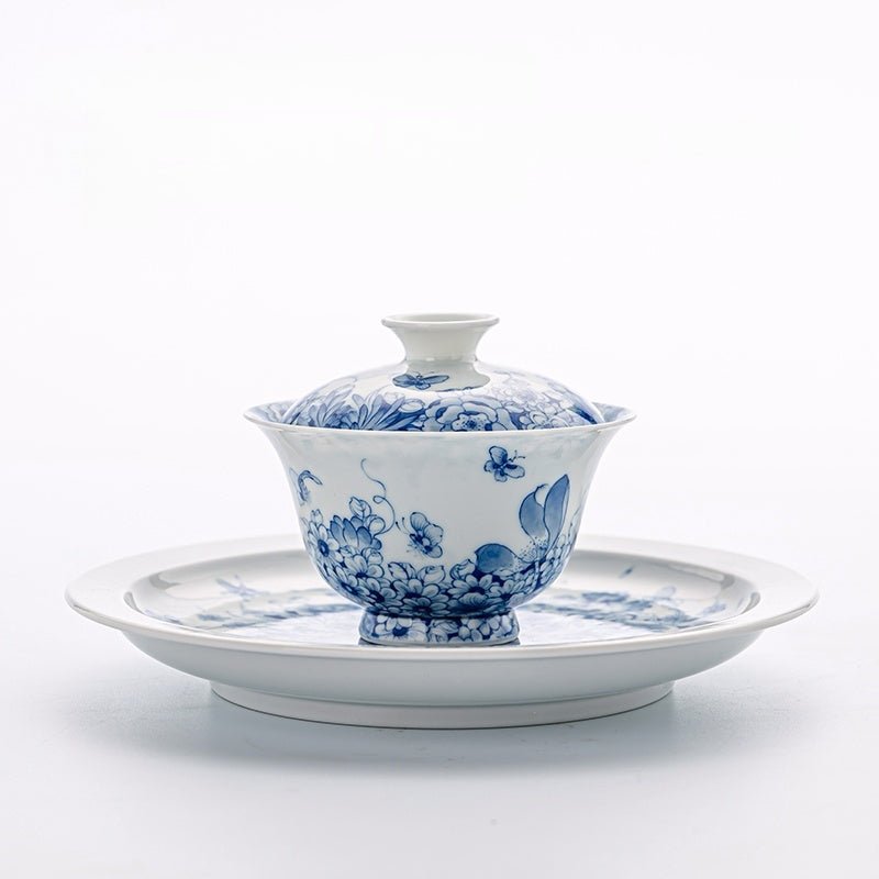 Wan Hua 130cc - Jing De Zhen Porcelain Gaiwan - zycs_China