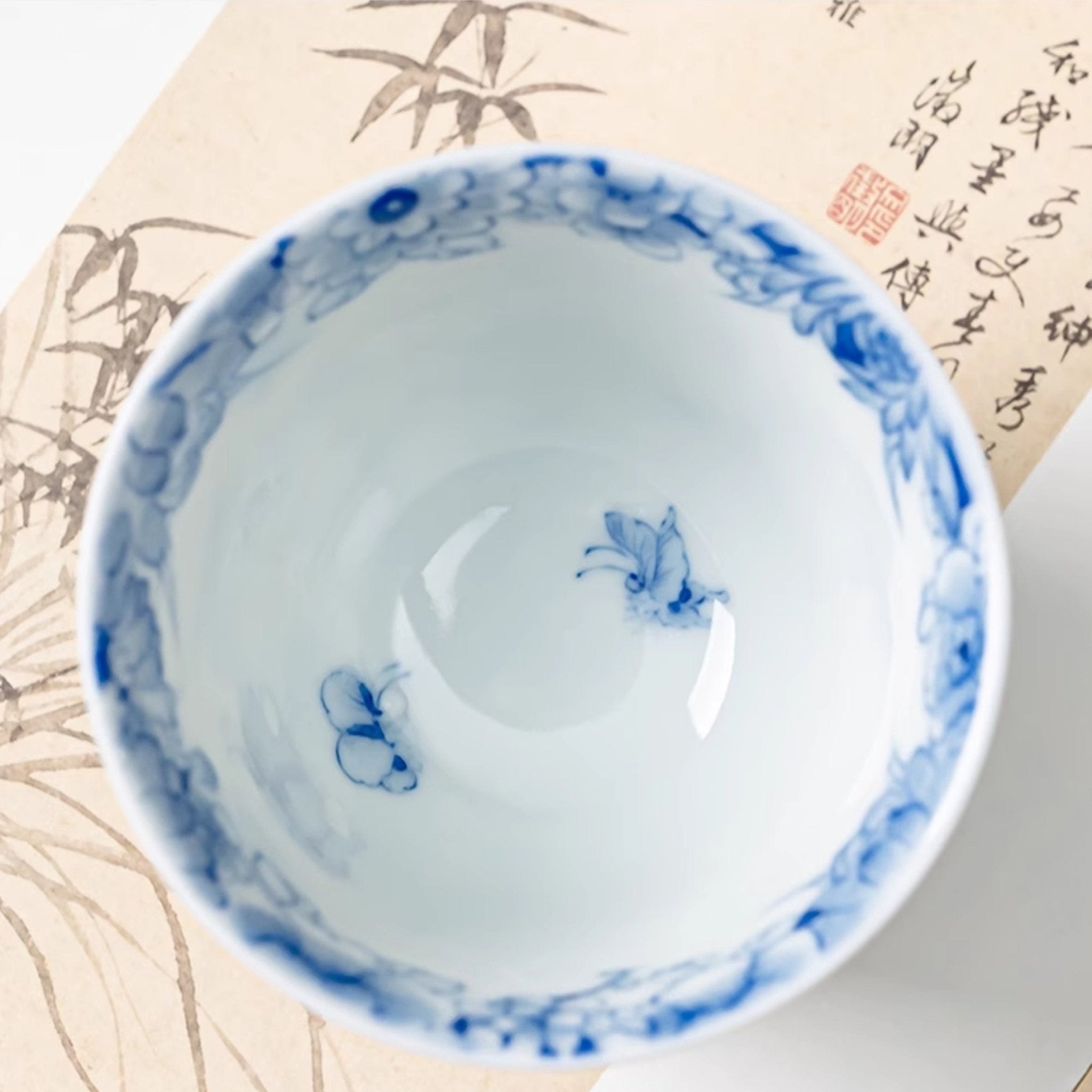 Wan Hua 130cc - Jing De Zhen Porcelain Gaiwan - zycs_China