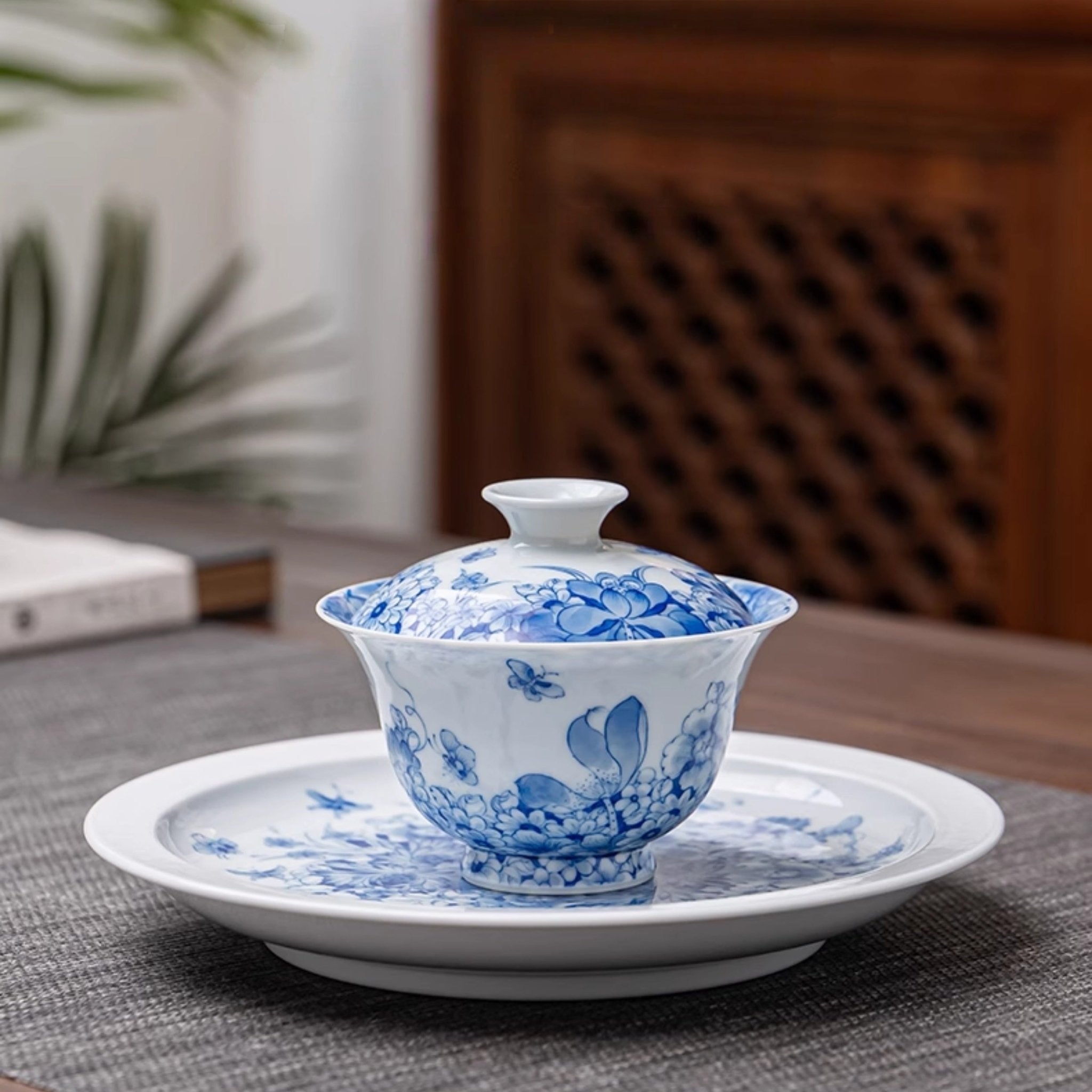 Wan Hua 130cc - Jing De Zhen Porcelain Gaiwan - zycs_China