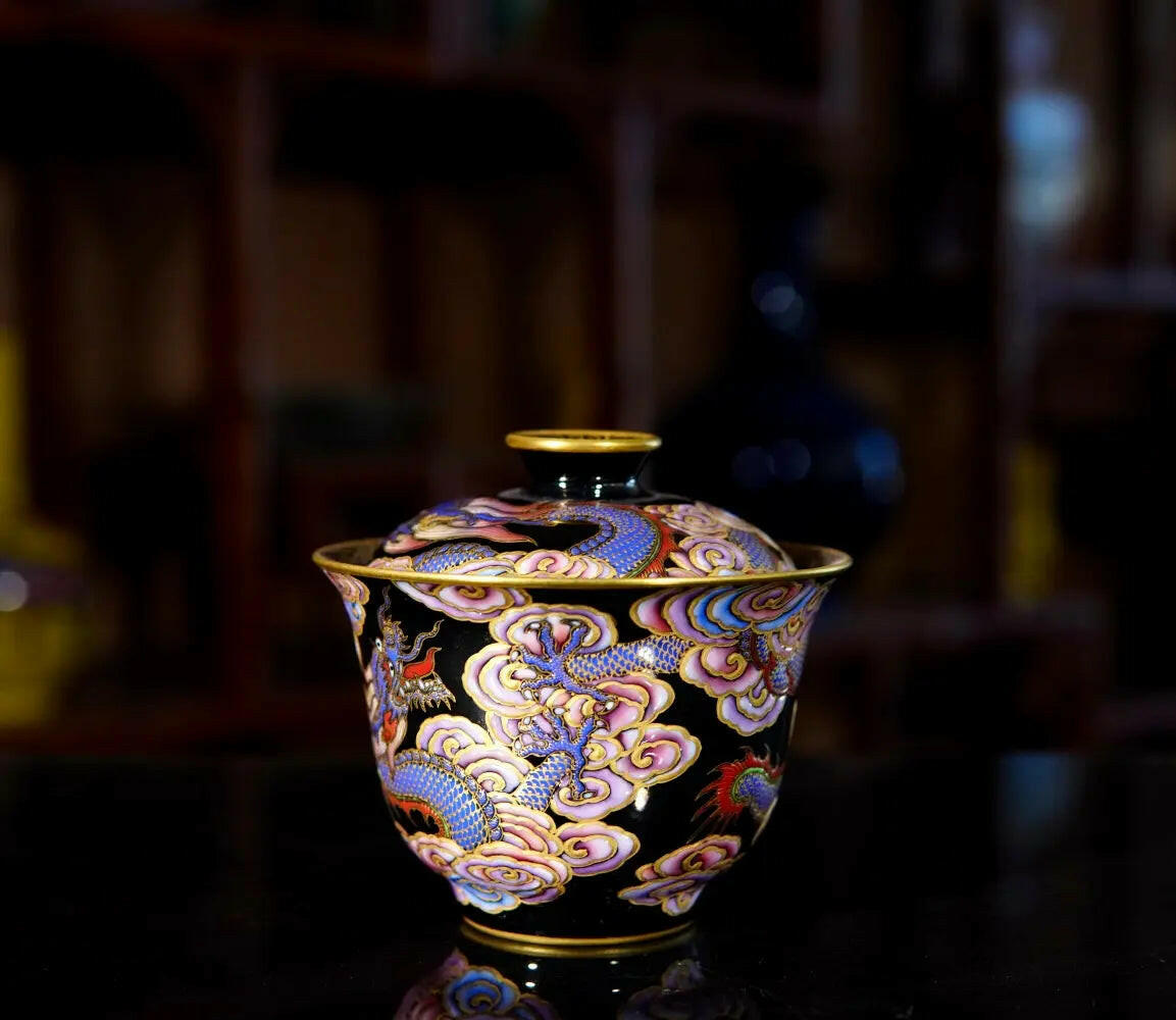 Huan Ying Long Wen - Jing De Zhen Porcelain Gaiwan zycschina