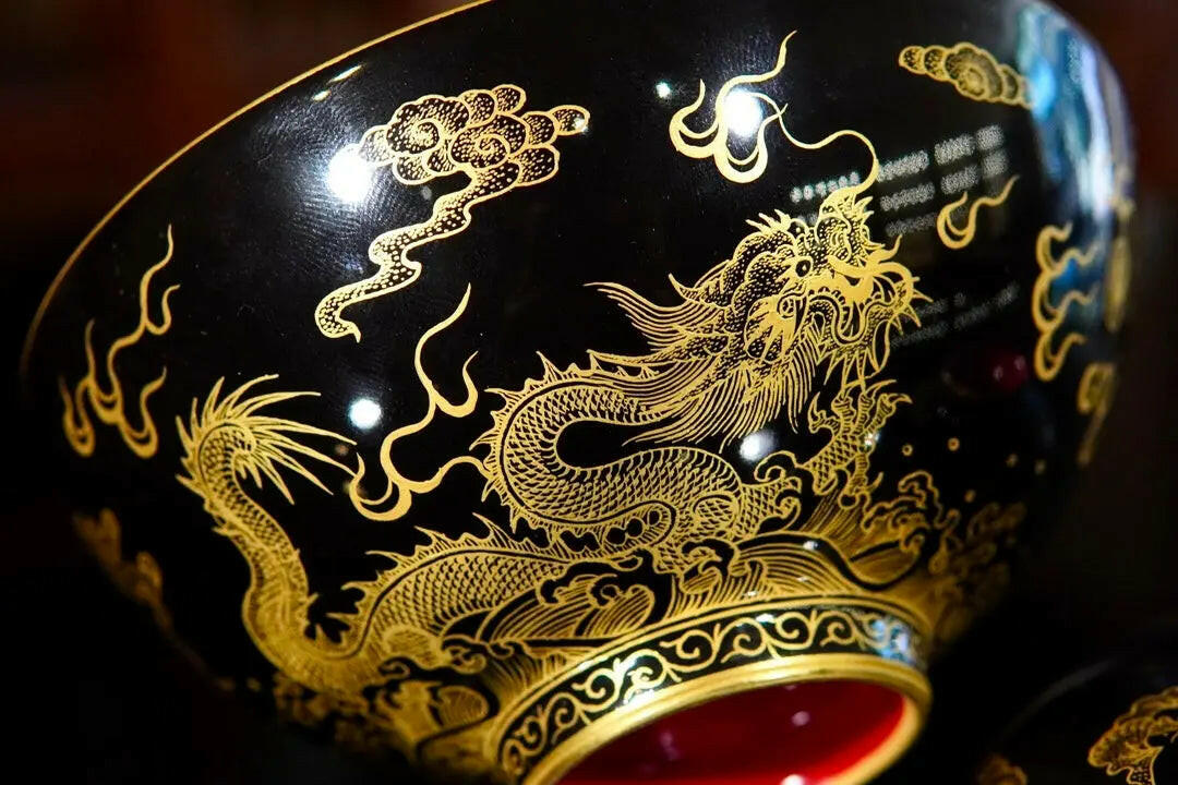 Miao Jin Shuang Long Wen - Jing De Zhen Porcelain Gaiwan zycschina