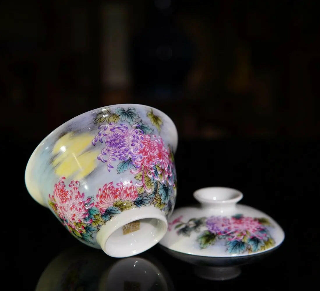 Ye Jing Ba Wang Ju - Jing De Zhen Zisha Gaiwan zycschina