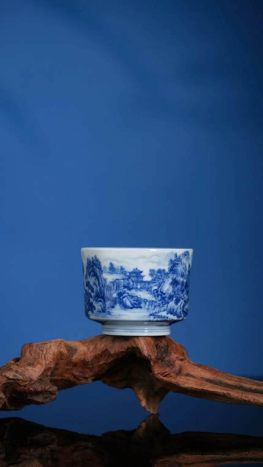 Ju Shi Yin Ju Tu - Jing De Zhen Porcelain Teacup zycschina
