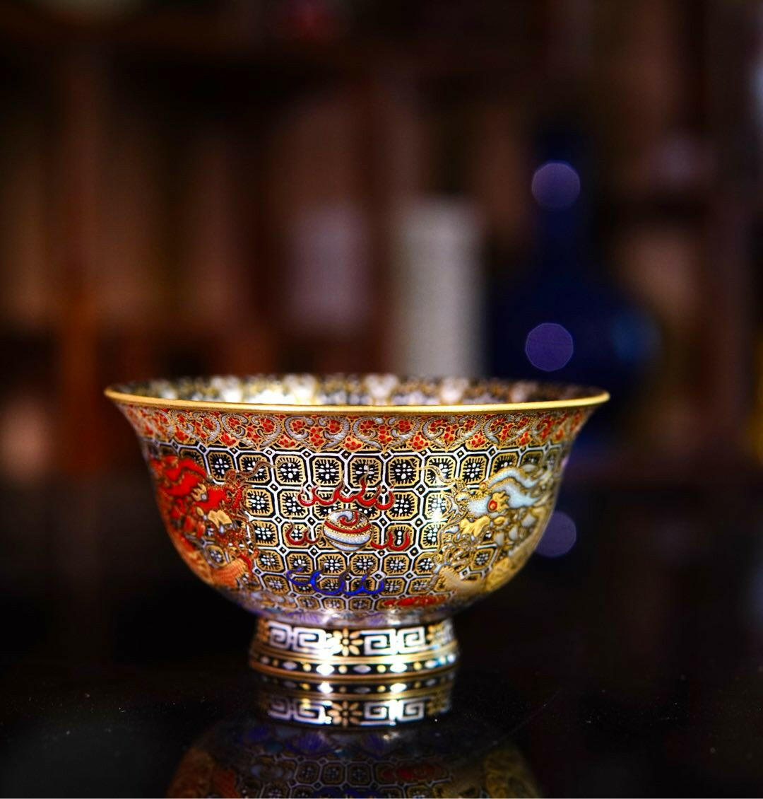 Shuang Long Wen - Jing De Zhen Porcelain Teacup zycschina