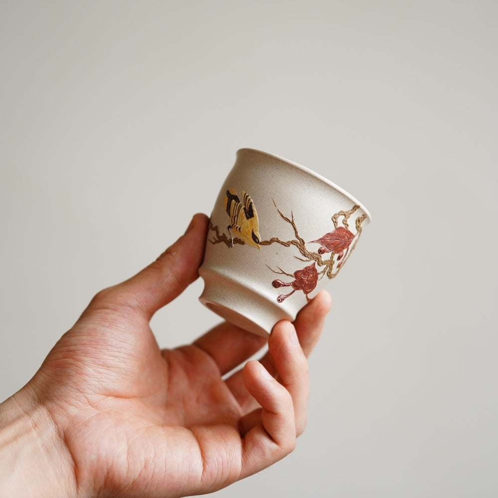 Niao Yu Hua Xiang 120cc - Yixing Handmade Teacup.