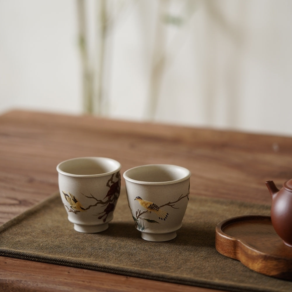 Niao Yu Hua Xiang 120cc - Yixing Handmade Teacup.