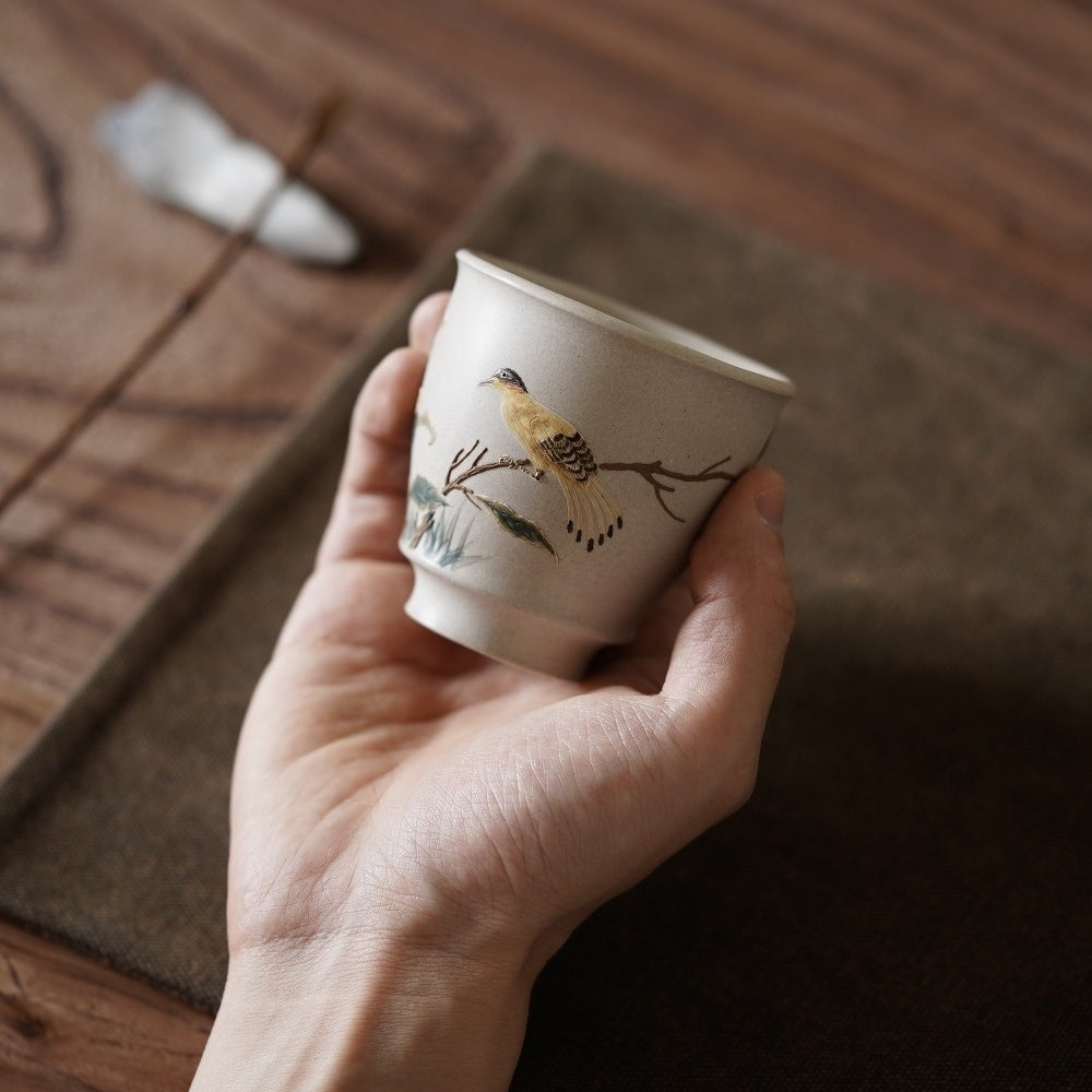 Niao Yu Hua Xiang 120cc - Yixing Handmade Teacup.