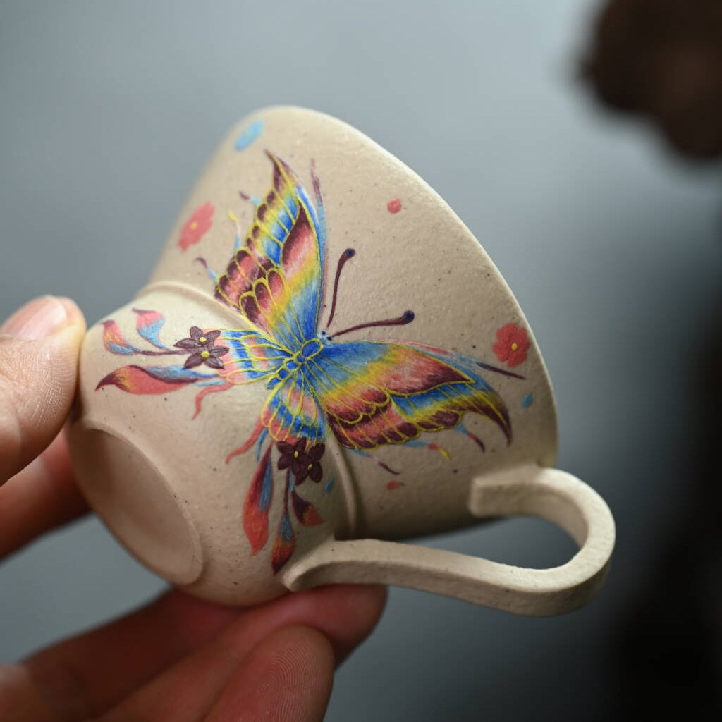 Cai Die 70cc - Yixing Handmade Teacup 江苏宜兴