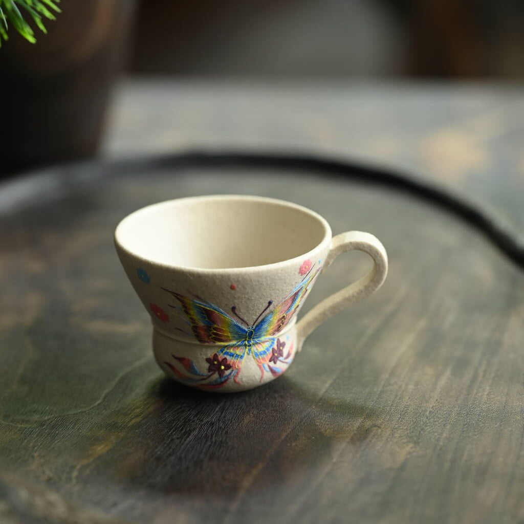 Cai Die 70cc - Yixing Handmade Teacup 江苏宜兴