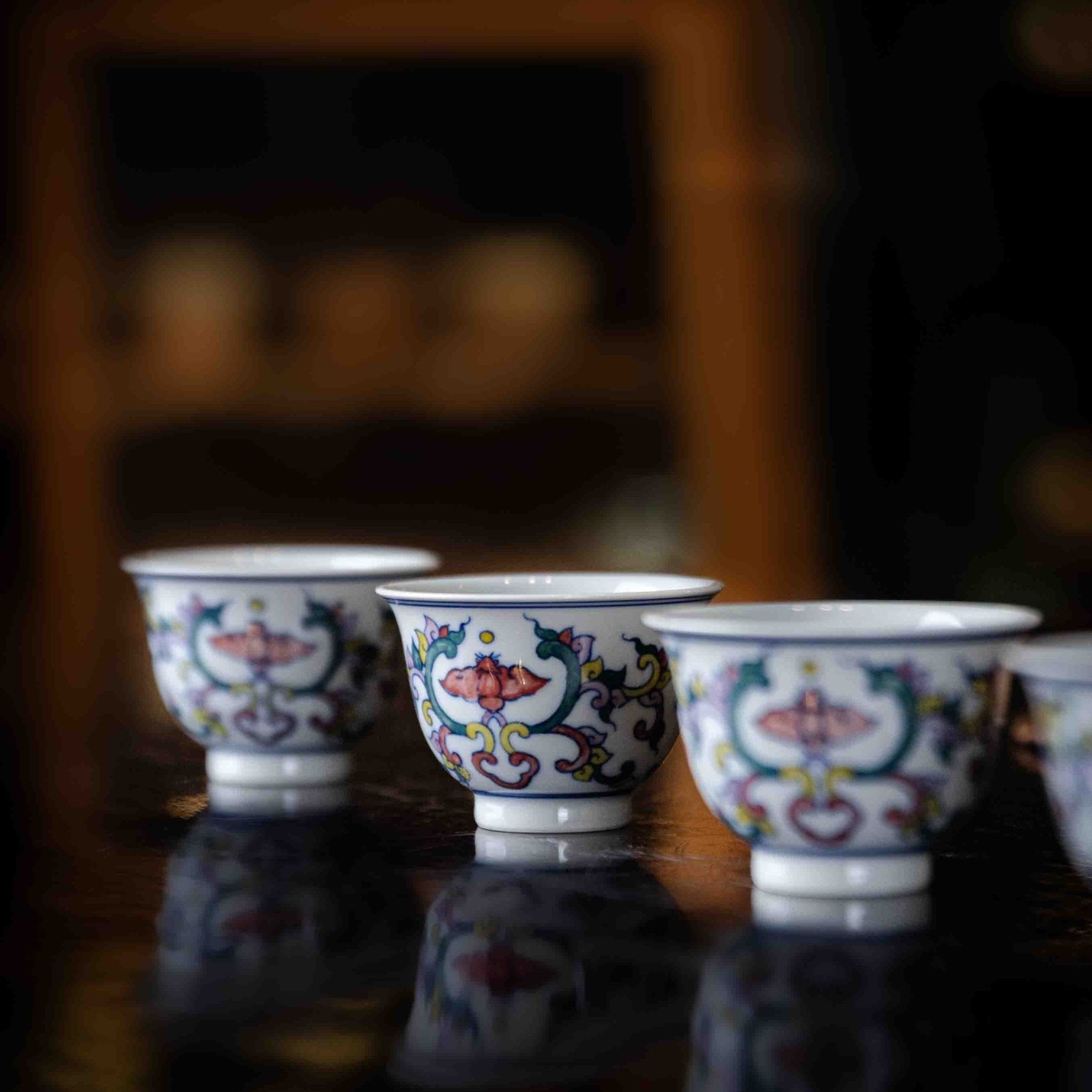 Wu Cai Ru Yi 75cc - Jing De Zhen Porcelain Gaiwan - zycs_China