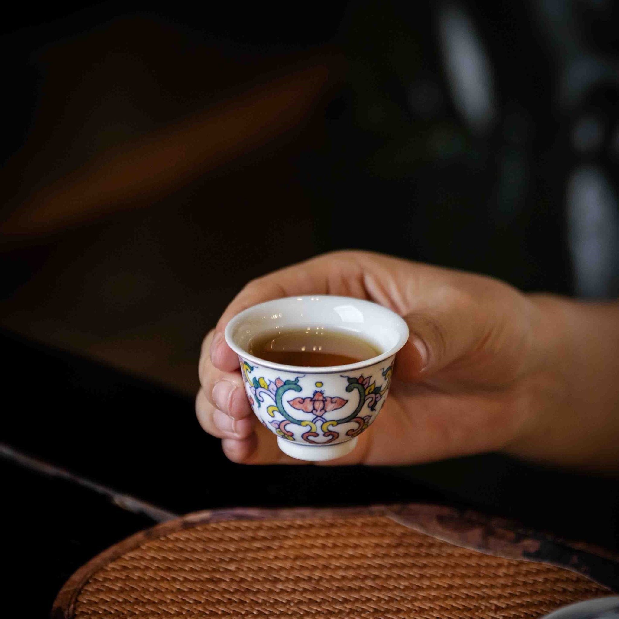 Wu Cai Ru Yi 75cc - Jing De Zhen Porcelain Gaiwan - zycs_China